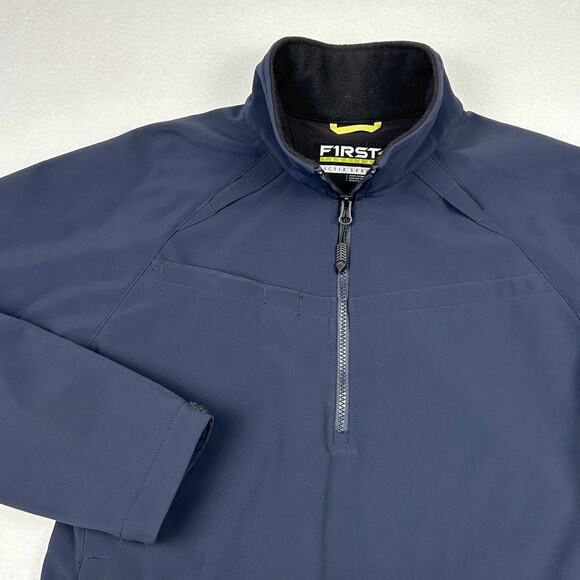 First Tactical Tactix Womens L Softshell Jacket Pullover Navy Blue Fleece Lined - Picture 2 of 11